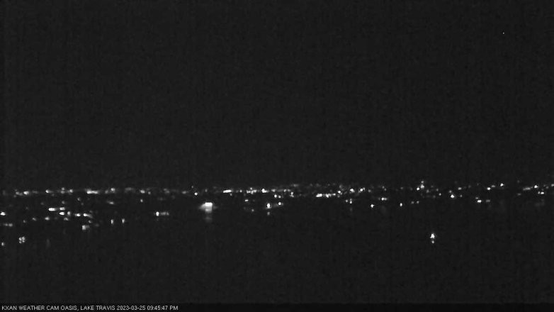 Lake Travis webcam, March 25, 2023 9:45 PM CT