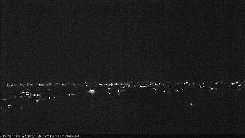 Lake Travis webcam, March 25, 2023 10:00 PM CT