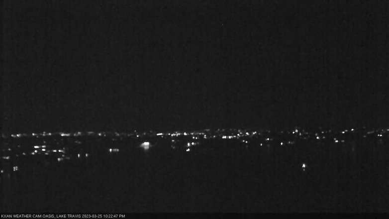 Lake Travis webcam, March 25, 2023 10:25 PM CT