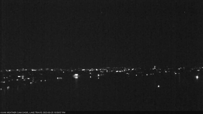 Lake Travis webcam, March 25, 2023 11:00 PM CT