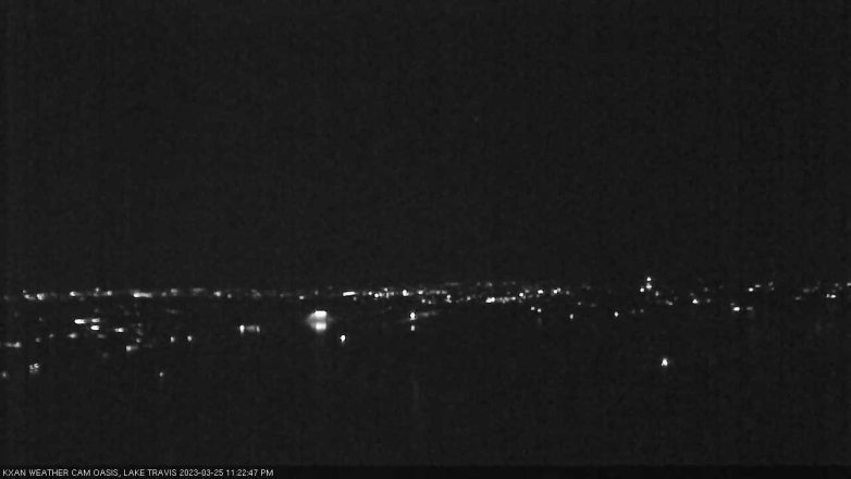 Lake Travis webcam, March 25, 2023 11:25 PM CT