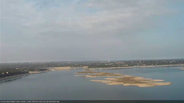 Lake Travis webcam, March 26, 2023 9:00 AM CT