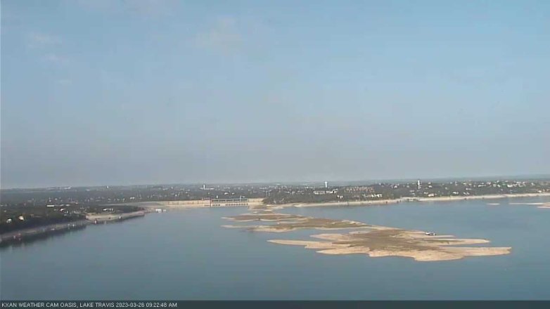 Lake Travis webcam, March 26, 2023 9:25 AM CT