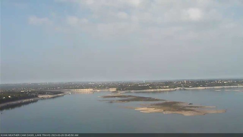 Lake Travis webcam, March 26, 2023 9:45 AM CT