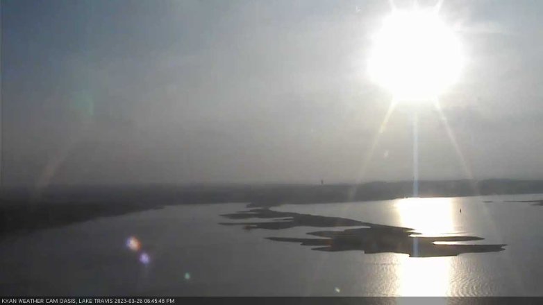 Lake Travis webcam, March 26, 2023 6:45 PM CT