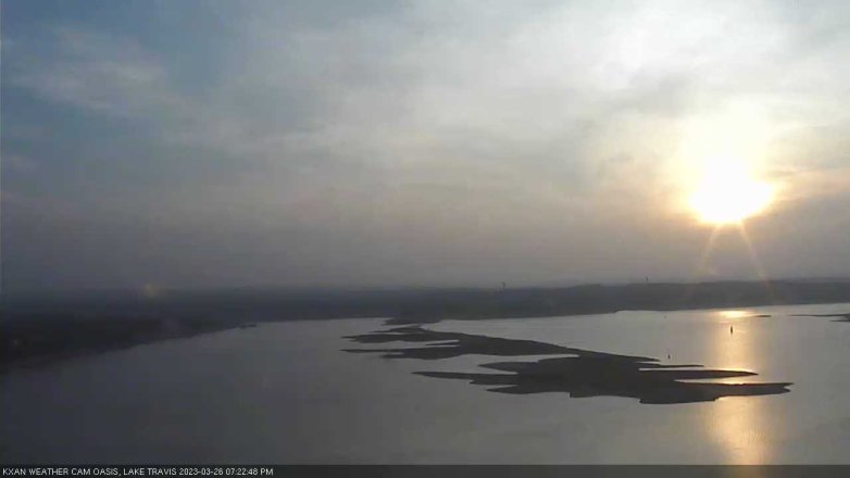 Lake Travis webcam, March 26, 2023 7:25 PM CT