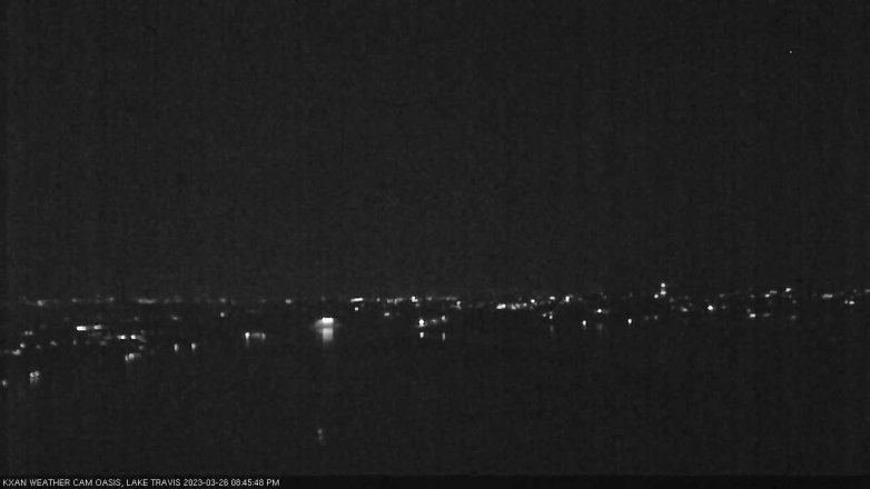 Lake Travis webcam, March 26, 2023 8:45 PM CT