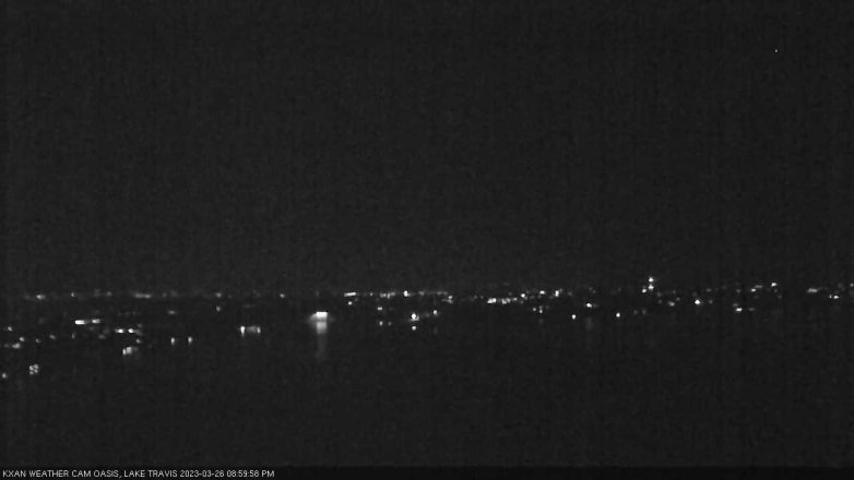 Lake Travis webcam, March 26, 2023 9:00 PM CT