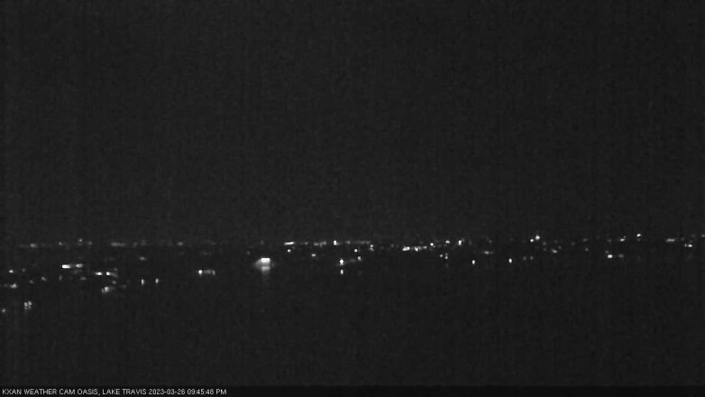 Lake Travis webcam, March 26, 2023 9:45 PM CT