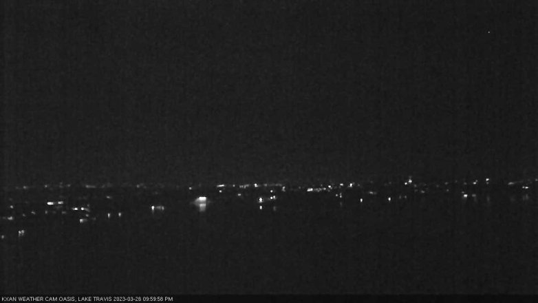 Lake Travis webcam, March 26, 2023 10:00 PM CT