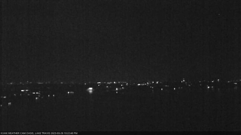 Lake Travis webcam, March 26, 2023 10:25 PM CT