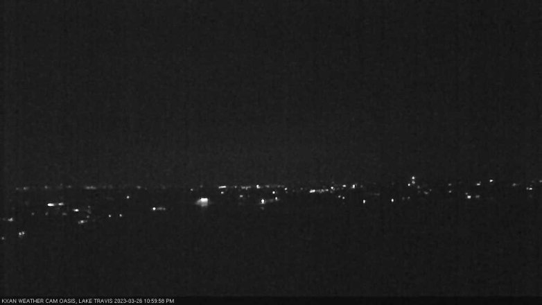 Lake Travis webcam, March 26, 2023 11:00 PM CT