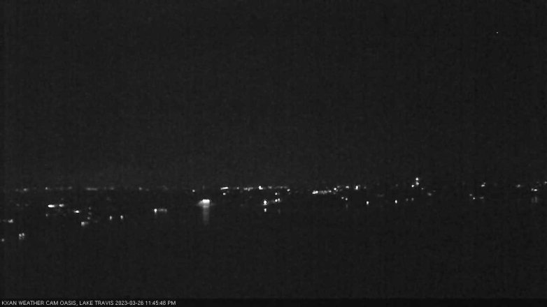 Lake Travis webcam, March 26, 2023 11:45 PM CT
