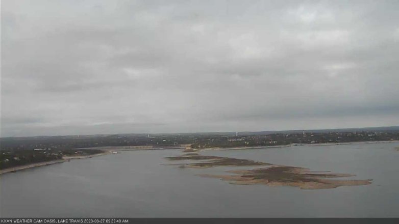 Lake Travis webcam, March 27, 2023 9:25 AM CT