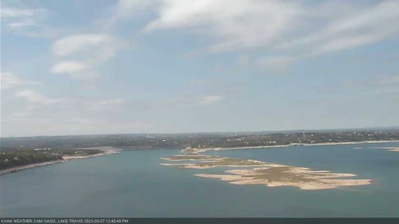 Lake Travis webcam, March 27, 2023 12:45 PM CT