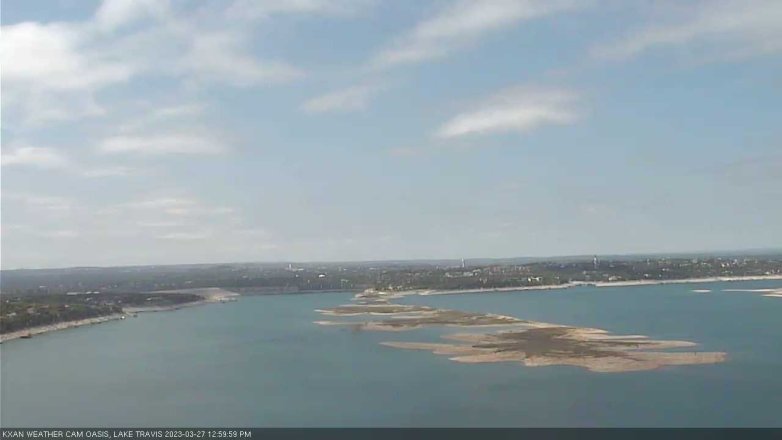 Lake Travis webcam, March 27, 2023 1:00 PM CT
