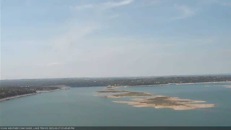 Lake Travis webcam, March 27, 2023 1:45 PM CT