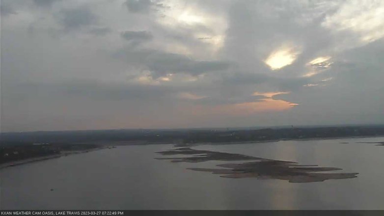 Lake Travis webcam, March 27, 2023 7:25 PM CT