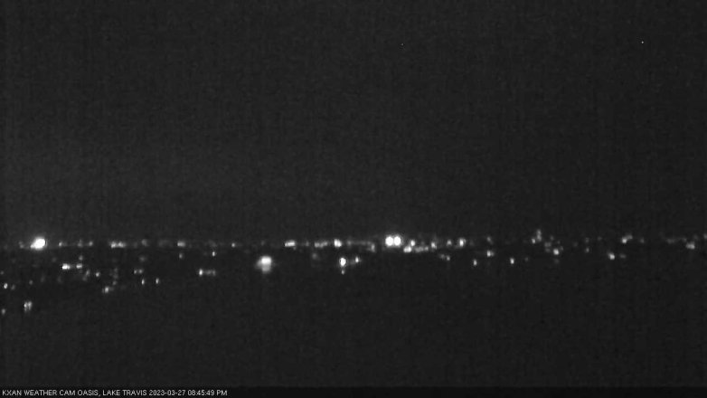 Lake Travis webcam, March 27, 2023 8:45 PM CT