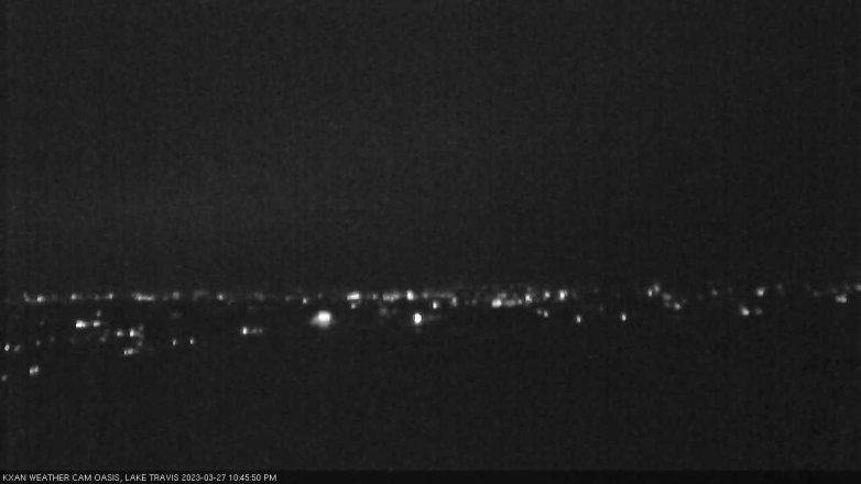 Lake Travis webcam, March 27, 2023 10:45 PM CT