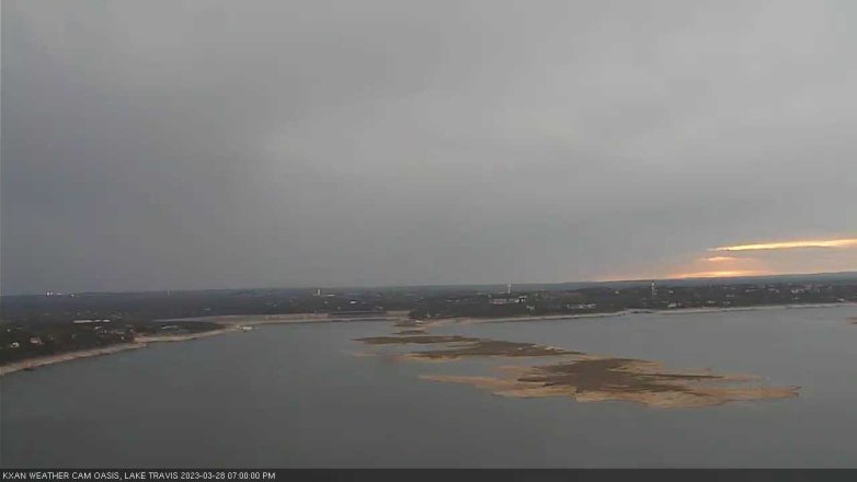Lake Travis webcam, March 28, 2023 7:00 PM CT