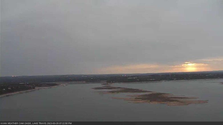 Lake Travis webcam, March 28, 2023 7:25 PM CT