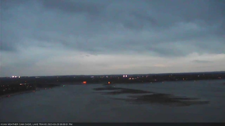 Lake Travis webcam, March 28, 2023 8:00 PM CT