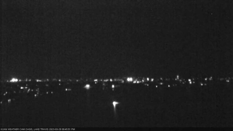 Lake Travis webcam, March 28, 2023 8:45 PM CT