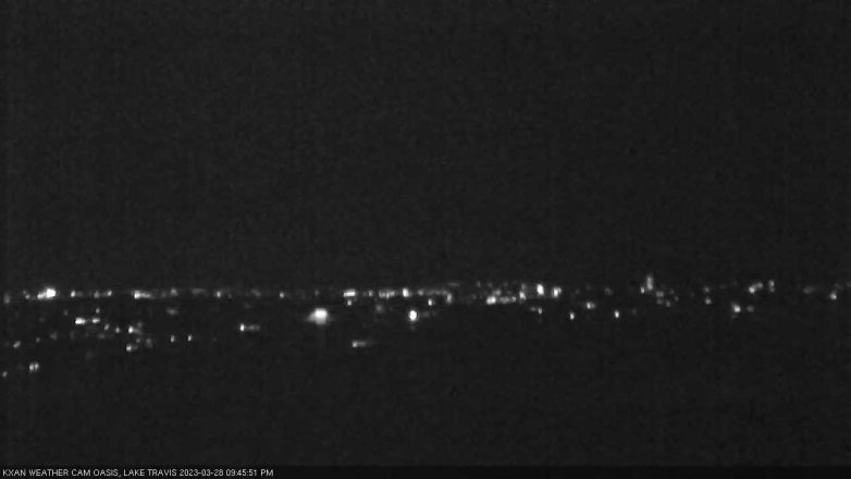 Lake Travis webcam, March 28, 2023 9:45 PM CT