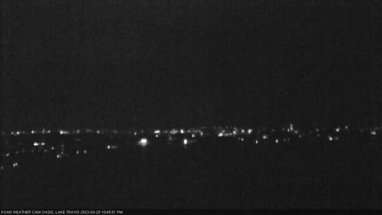 Lake Travis webcam, March 28, 2023 10:45 PM CT