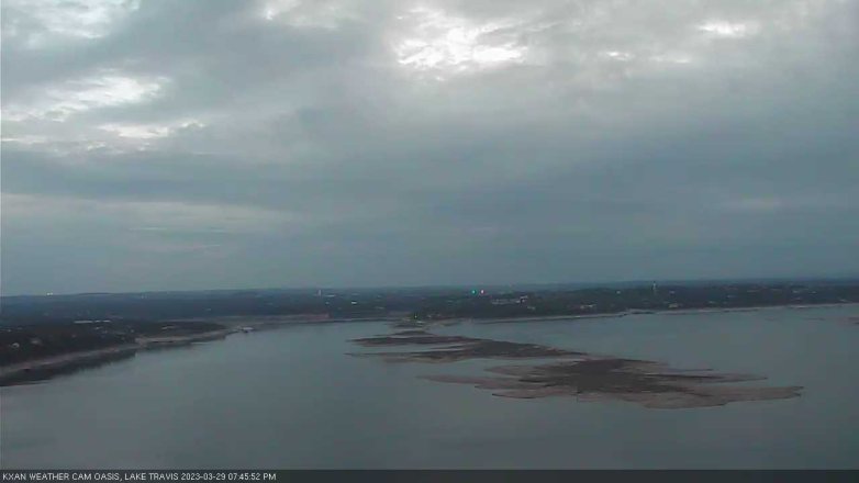 Lake Travis webcam, March 29, 2023 7:45 PM CT