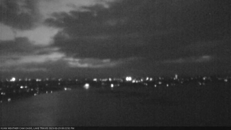 Lake Travis webcam, March 29, 2023 8:25 PM CT