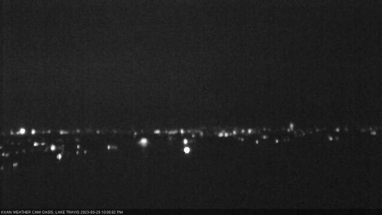 Lake Travis webcam, March 29, 2023 10:00 PM CT