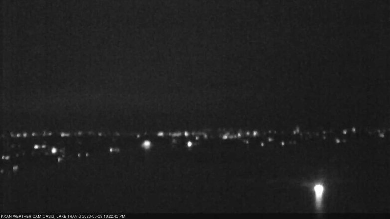 Lake Travis webcam, March 29, 2023 10:25 PM CT