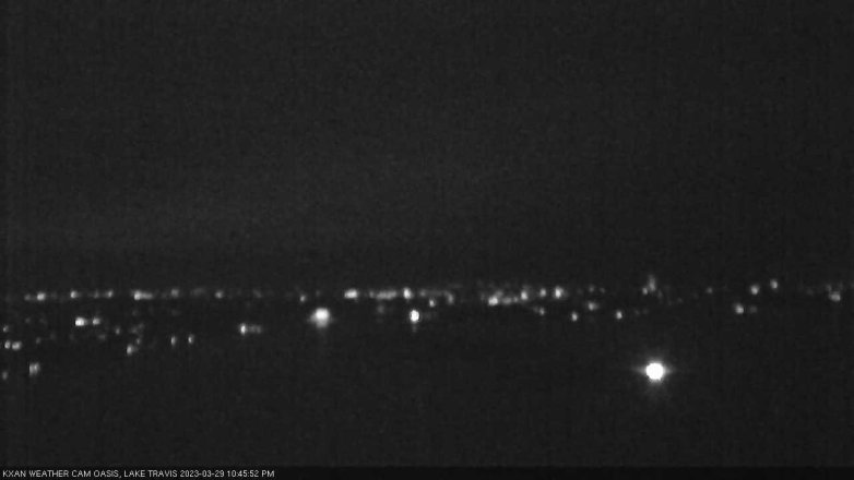Lake Travis webcam, March 29, 2023 10:45 PM CT