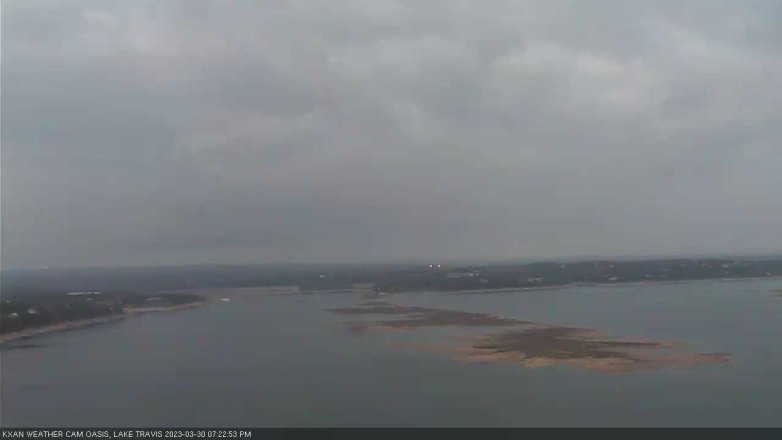 Lake Travis webcam, March 30, 2023 7:25 PM CT