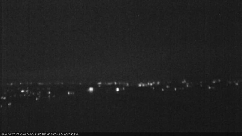 Lake Travis webcam, March 30, 2023 9:25 PM CT