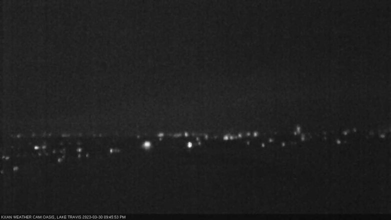 Lake Travis webcam, March 30, 2023 9:45 PM CT