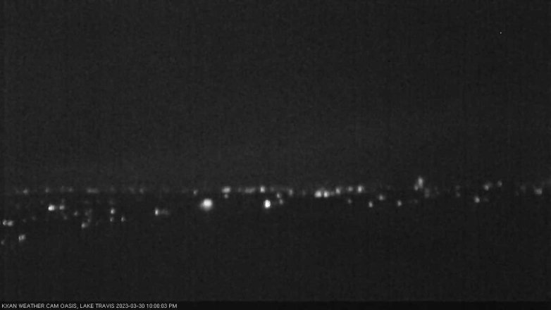 Lake Travis webcam, March 30, 2023 10:00 PM CT