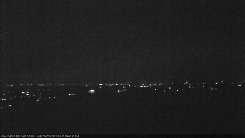 Lake Travis webcam, March 30, 2023 10:45 PM CT