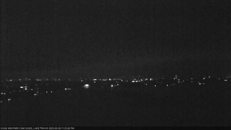 Lake Travis webcam, March 30, 2023 11:25 PM CT