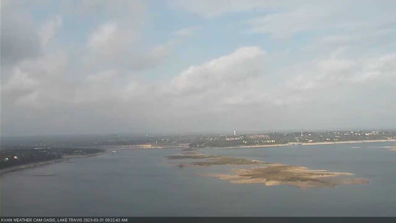 Lake Travis webcam, March 31, 2023 9:25 AM CT