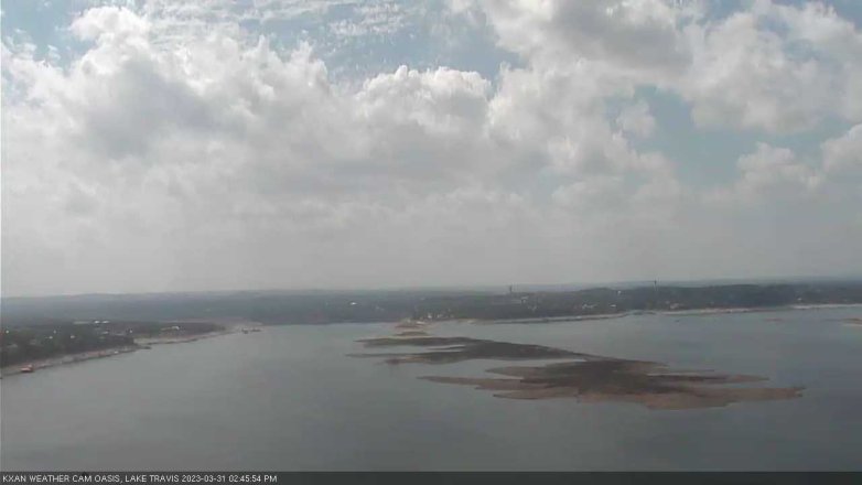 Lake Travis webcam, March 31, 2023 2:45 PM CT