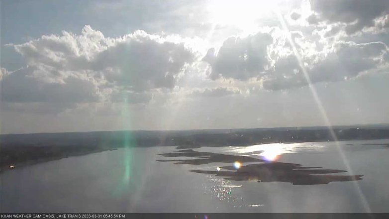Lake Travis webcam, March 31, 2023 5:45 PM CT