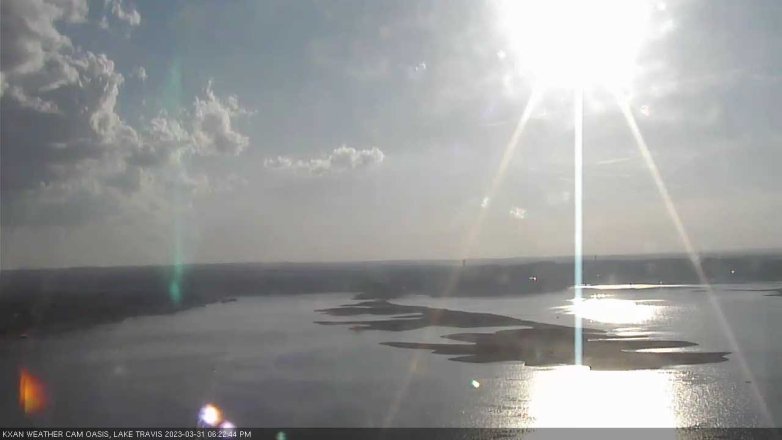 Lake Travis webcam, March 31, 2023 6:25 PM CT