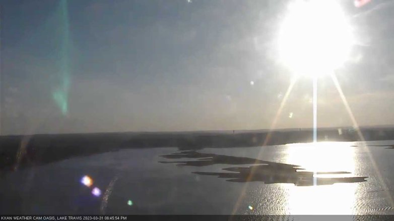Lake Travis webcam, March 31, 2023 6:45 PM CT