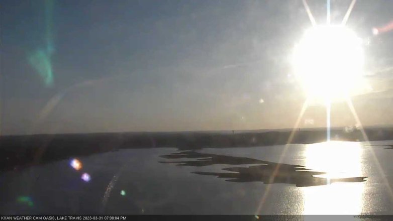 Lake Travis webcam, March 31, 2023 7:00 PM CT
