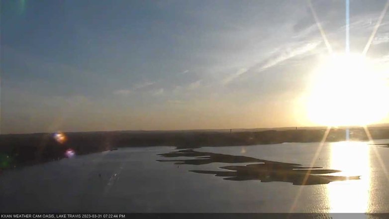 Lake Travis webcam, March 31, 2023 7:25 PM CT