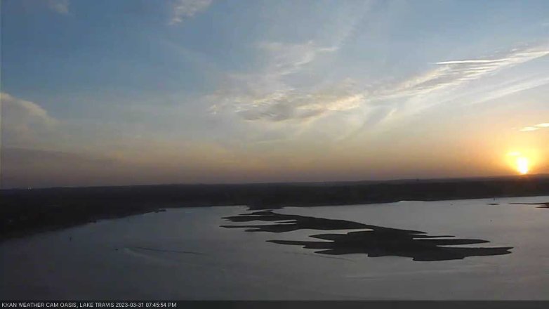 Lake Travis webcam, March 31, 2023 7:45 PM CT