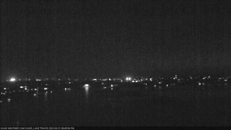 Lake Travis webcam, March 31, 2023 8:45 PM CT